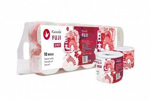 Туалетная бумага Kaineko Fuji AROMA Жасмин, 3-сл.в индив.уп., 30м., 10шт//2911