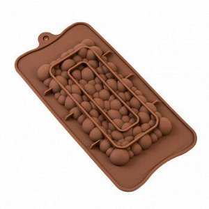 Форма силиконовая для шоколада "Воздушный шоколад", 21*11 см