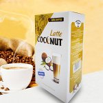 Кофе растворимый 3 в 1 BAN COFFEE Latte Сoconut с кокосовыми сливками / 12 шт. по 20 г