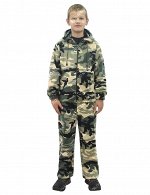 Костюм детский Флисовый цв.Зеленый КМФ 134