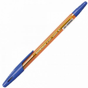 Ручка шариковая ERICH KRAUSE "R-301 Amber", СИНЯЯ, корпус тонированный оранжевый, узел 0,7 мм, линия письма 0,35 мм, 31058