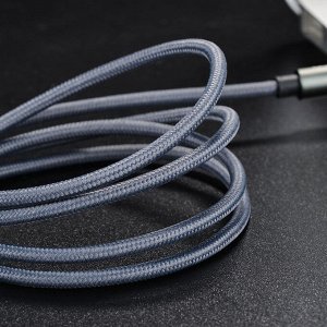 Аудио-кабель HOCO UPA03 Noble, AUX, 1 м, Metal Gray