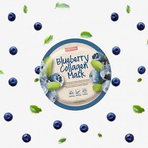 Purederm Коллагеновая маска с экстрактом голубики