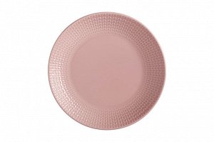 Тарелка закусочная Corallo, розовая, 19 см