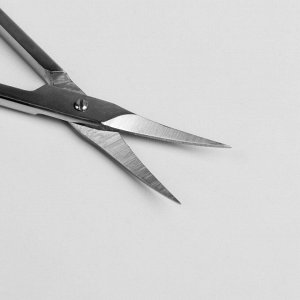 Ножницы маникюрные, загнутые, 9,5 см, на блистере, цвет серебристый, В-128-S-SH