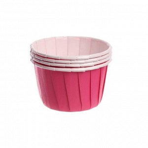 Тарталетка для кексов, набор, 50 шт., цвет розовый