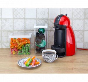 Банка для сыпучих продуктов 1,4л [СТЕП ]БЕЛЫЙ