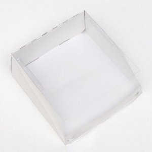 Кондитерская упаковка, короб с окном, 22,5 х 22,5 х 10 см