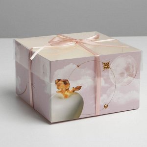 Коробка на 4 капкейка «Эдем», 16 х 16 х 10 см