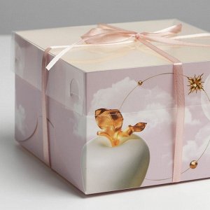 Коробка на 4 кулича «Эдем», 16 x 16 x 10 см