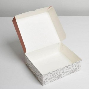 Коробка для кондитерских изделий «С 23 февраля», 17 x 20 x 6 см