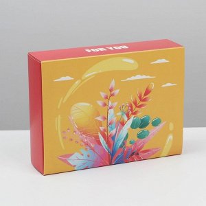 Коробка для сладостей «For you», 20 x 15 x 5 см