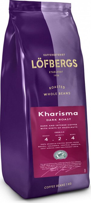 Кофе в зернах 400 г Lofbergs Kharisma