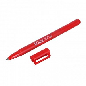 Ручка гелевая синяя "Альфа", цветной корпус, 0,5мм, 4 цв.корпуса, пластик
