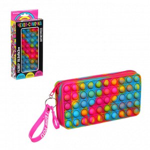ИГРОЛЕНД Чехол-сумочка для телефона Попит, силикон, 18,5х9х3см, 3 цвета