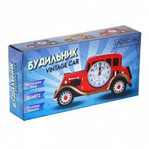 LADECOR CHRONO Будильник в виде машины 25х4х12см, 1хAA, пластик