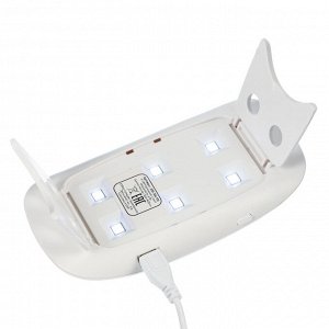 ЮL UV/LED лампа-мини с USB проводом, 13,1х6,7х1,9см, 6W, пластик