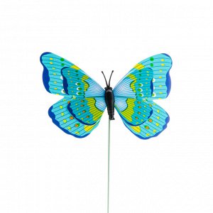 Фигурка на стержне 25см "Бабочка", ПВХ, 7-10см, 10-20 цветов