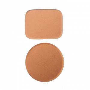 ЮНИLOOK Набор спонжей для макияжа 2шт, латекс, d5,5см/4,3х5,3см