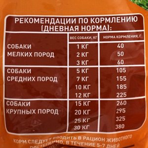 Сухой корм Chammy для собак мелких пород, мясное ассорти, 600 г