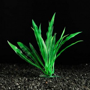 Растение искусственное аквариумное Пижон Аква, зелёное, 3 х 13 см