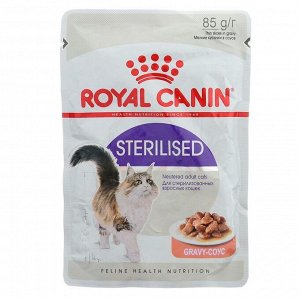 Влажный корм RC Sterilised для стерилизованных кошек, в соусе, пауч, 85 г