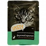 Влажный корм Tasty для кошек, кролик в  желе, пауч, 85 г