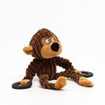 Игрушка текстильная с резиновыми кольцам &quot;Обезьяна&quot;, 26 х 10 см