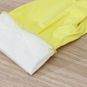 Перчатки хозяйственные резиновые Доляна, размер XL, 40 гр, цвет МИКС