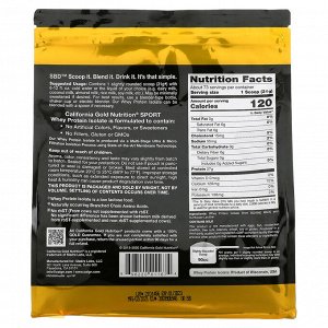 California Gold Nutrition, 100-ный изолят сывороточного протеина без добавок, 2,27 кг (5 фунтов)