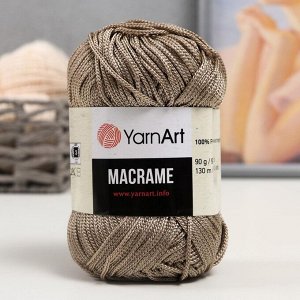 Пряжа &quot;Macrame Макраме&quot; 100% полиэстер 130м/90гр (156 бежевый)