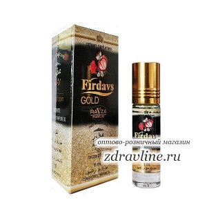 Духи Firdavs Gold (Фирдавс Голд) Ravza Parfum 6 мл