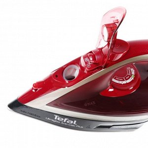 Утюг Tefal FV6833E0, 2800 Вт, металлокерамическая подошва, 50 г/мин, 260 мл, красный