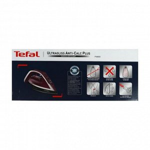 Утюг Tefal FV6833E0, 2800 Вт, металлокерамическая подошва, 50 г/мин, 260 мл, красный