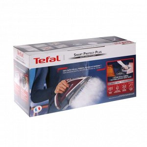 Утюг Tefal FV6870E0, 2800 Вт, металлокерамическая подошва, 40 г/мин, 260 мл, бордовый