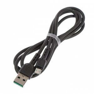 Кабель Hoco X33, microUSB - USB, 4 А, 1 м, PVC оплетка, черный
