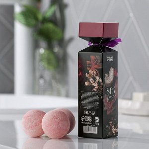 Набор в конфете «8 марта»: бомбочки для ванны 3 шт х 40 г, дикая роза