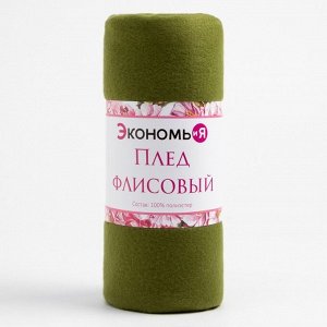 Плед "Экономь и Я" Зеленый 150*200 см, пл.160 г/м2, 100% п/э
