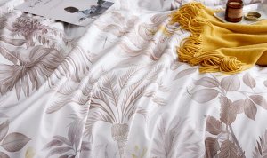 Viva home textile Комплект постельного белья Сатин Премиум на резинке CPAR034