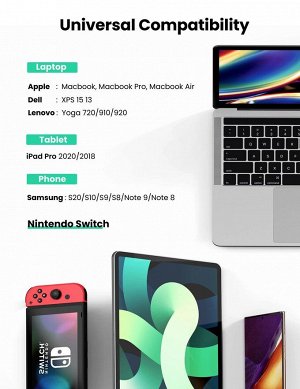 Адаптер USB-C-Gigabit Ethernet сетевой Ugreen