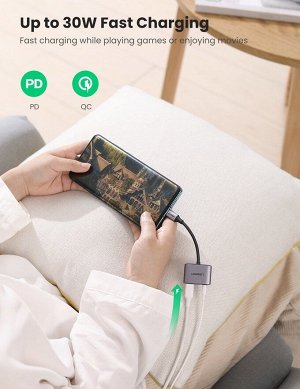 Адаптер переходник для наушников с Type-C - jack 3,5" с чипом