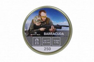 Пуля пневм. Borner "Barracuda",  4,5 (500 шт.) 0,70гр. (30 шт в коробке)