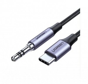 Аудио - кабель Type USB-C на Jack 3,5 мм., длина 1 м. (алюминиевый корпус)