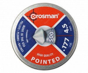 Пуля пневм. "Crosman Pointed", 4,5 мм., 7,4 гран, в карт. коробке (1250 шт.)