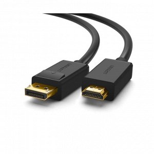 Кабель Displayport-HDMI AM-AM 4K UHD 2,0 м. (для ноутбука и проектора) (DP101) Ugreen
