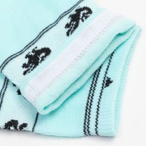 Носки женские, размер 23-25, цвет бирюзовый