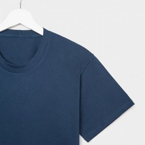 Комплект, женский, (футболка/шорты), цвет, синий.
