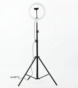 Кольцевая светодиодная лампа 26 см + держатель для телефона