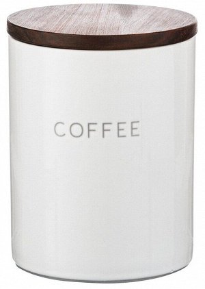 "Smart Solutions" Coffee" Банка для хранения 0,65л, 10х13см цв.белый CR1012C