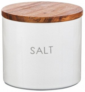 "Smart Solutions" Salt" Банка для хранения 0,5л, 10х9см цв.белый CR1085SA